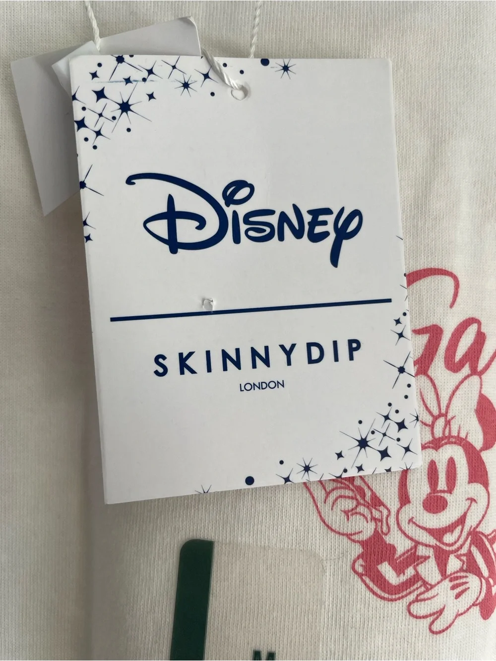 Disney x Skinny Dip London White 'Galentines Girls Night' Graphic T-Shirt Tee M - Picture 8 of 9